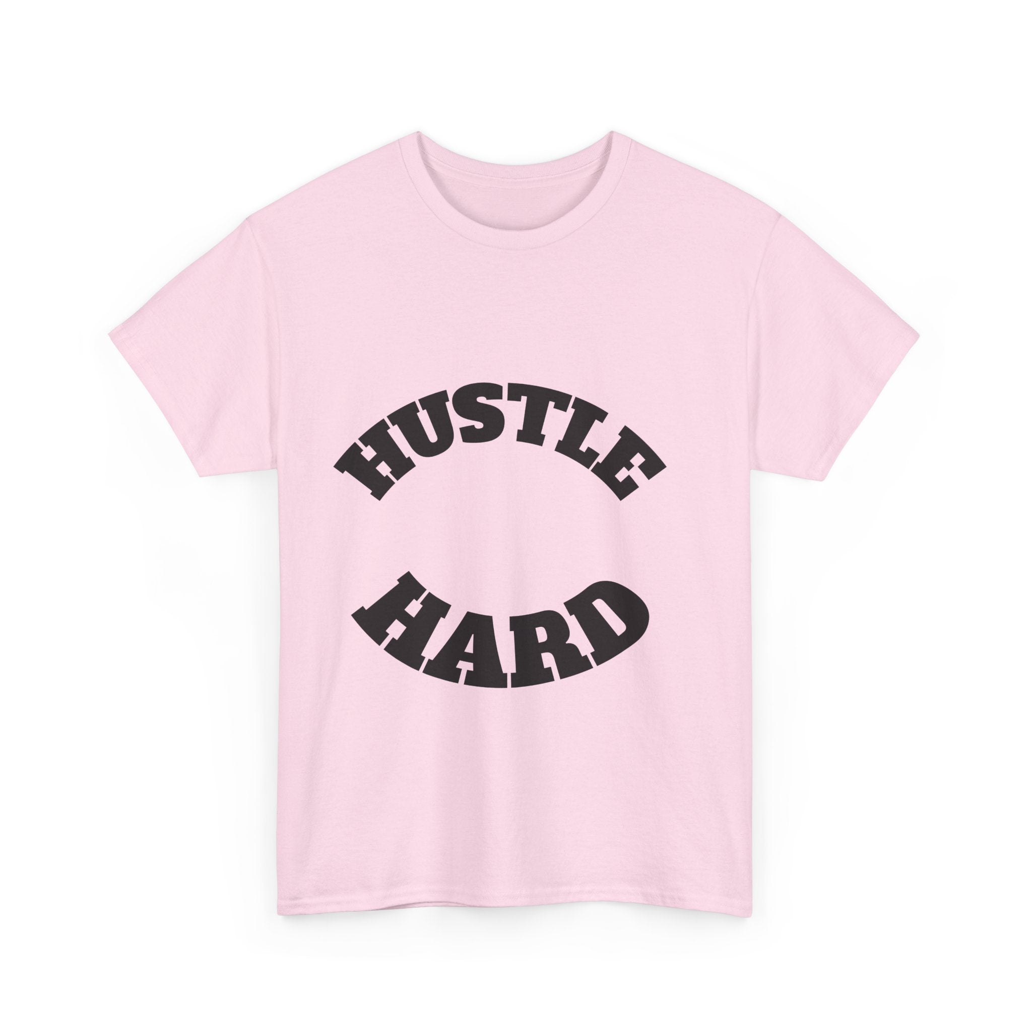 Hustle Hard Unisex Heavy Cotton Tee, Motivational Shirt, Gift for Entrepreneurs, Workout Apparel, Casual Style